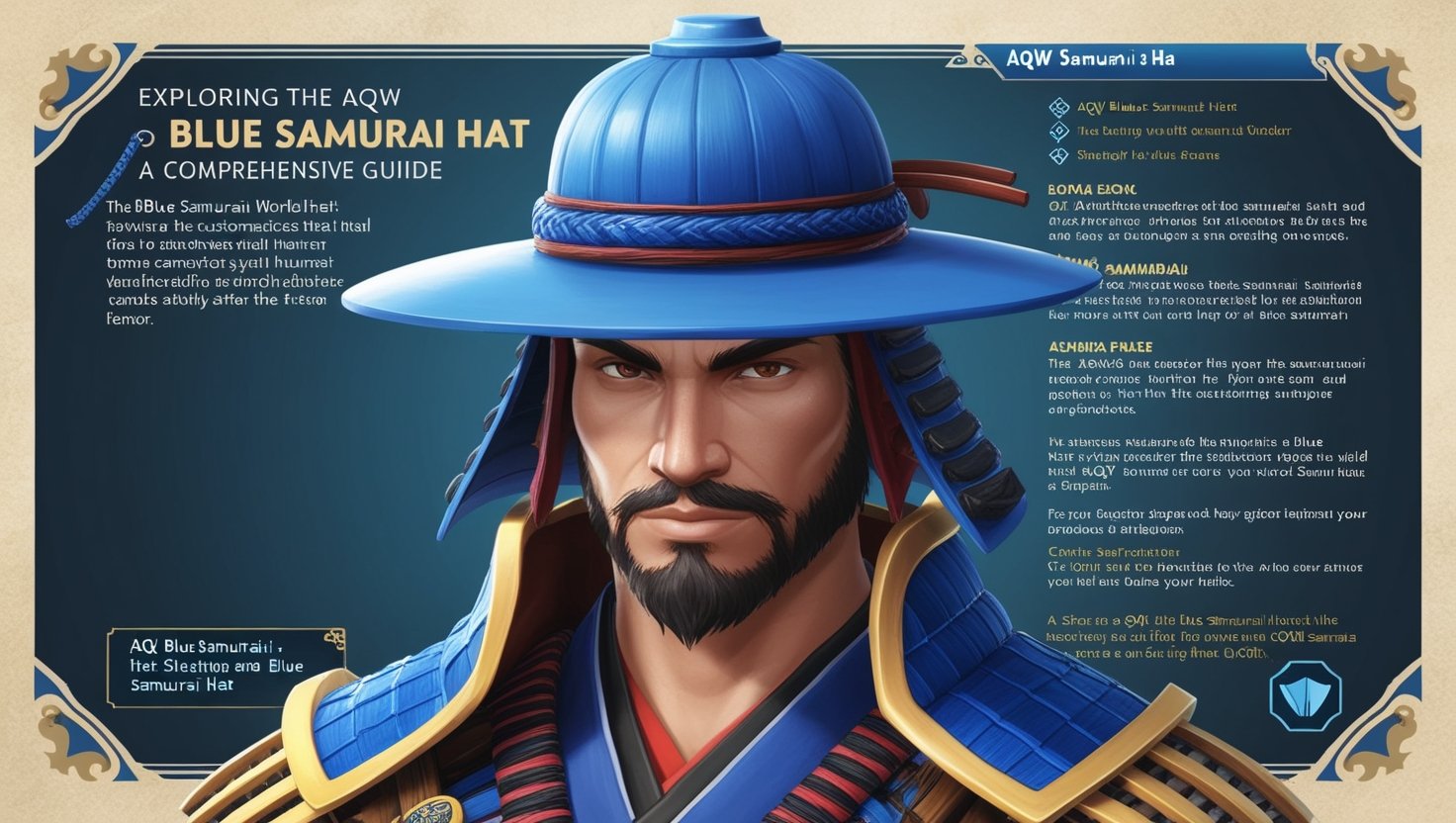 AQW Blue Samurai Hat