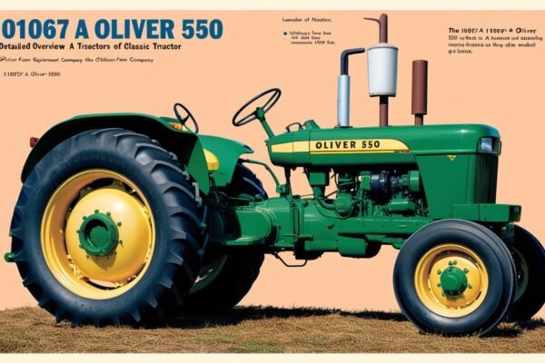 101067 A Oliver 550: A Detailed Overview of a Classic Tractor Model 101067 A Oliver 550
