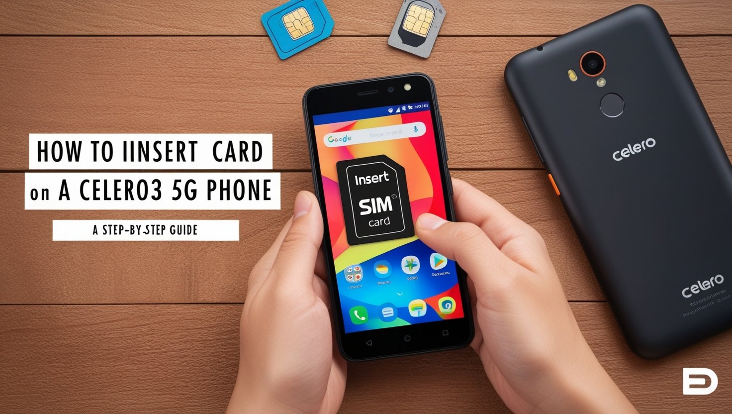 How to Insert SIM Card on a Celero3 5G Phone